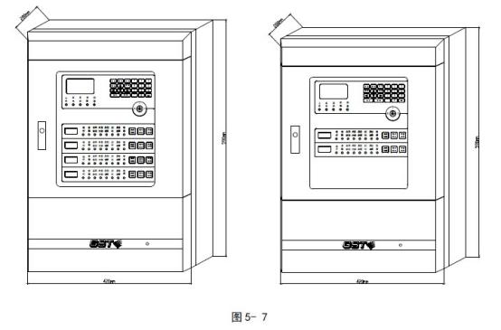 GST-QKP04、GST-QKP04/2氣體滅火控制器外形尺寸圖