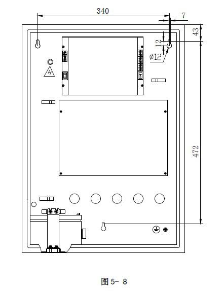 GST-QKP04、GST-QKP04/2氣體滅火控制器安裝示意圖